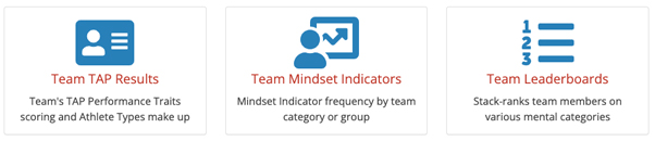 Screenshot of available mindset reports