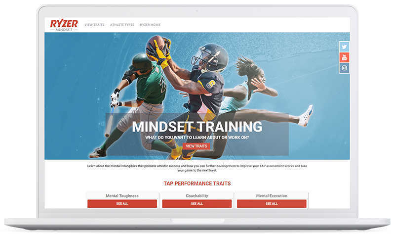 Laptop with Mindset Training website